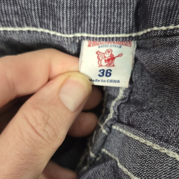 True Religion Men's Relaxed Jeans - Blue - Picture 1 of 6